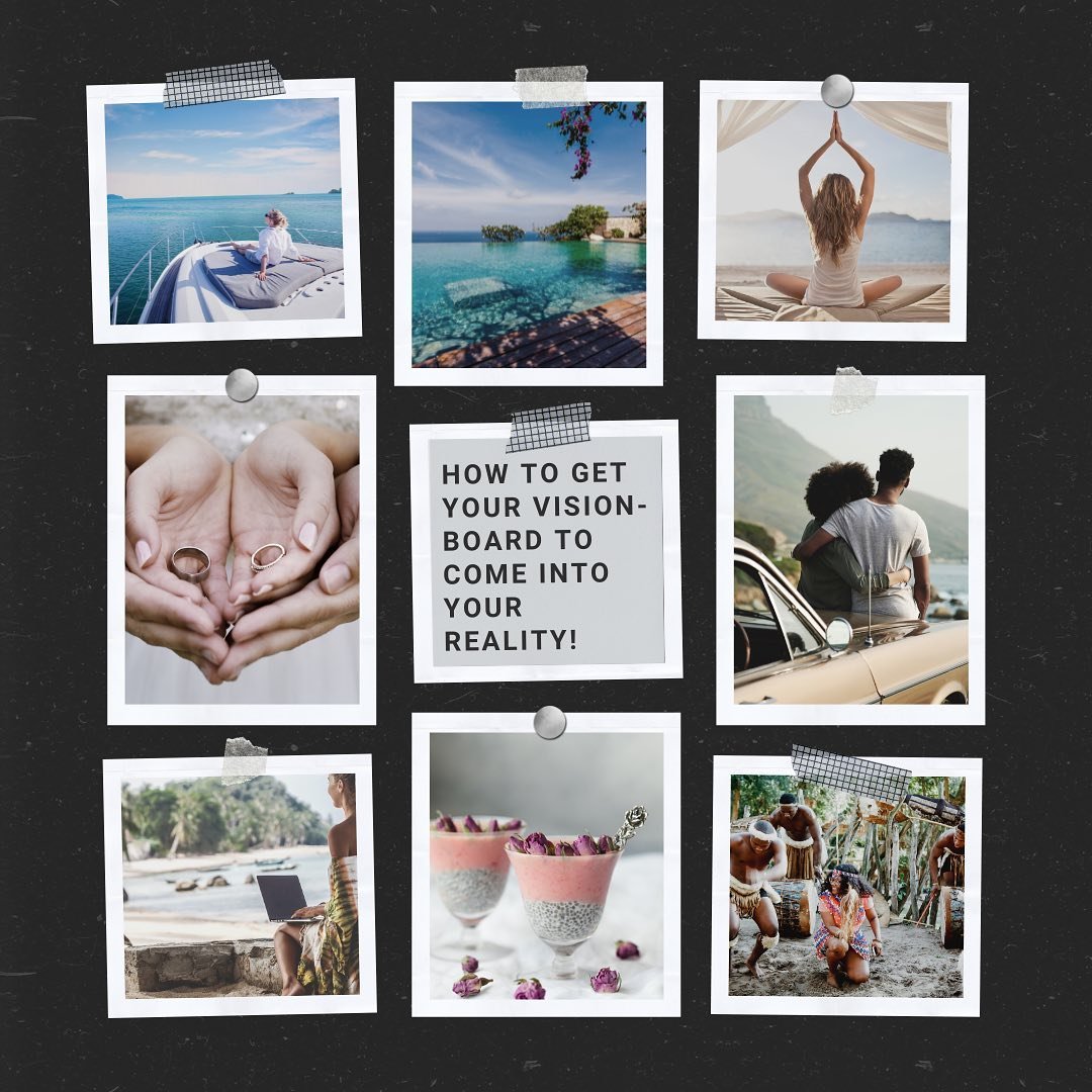 So you've created a vision-board to meet a soul mate or get fit/lose weight (your dream/goal)... But it's not happening..

I'll go through what needs to happen (to see goals &amp; dreams come true) ✨👇

Vision-boards are great because your mind needs