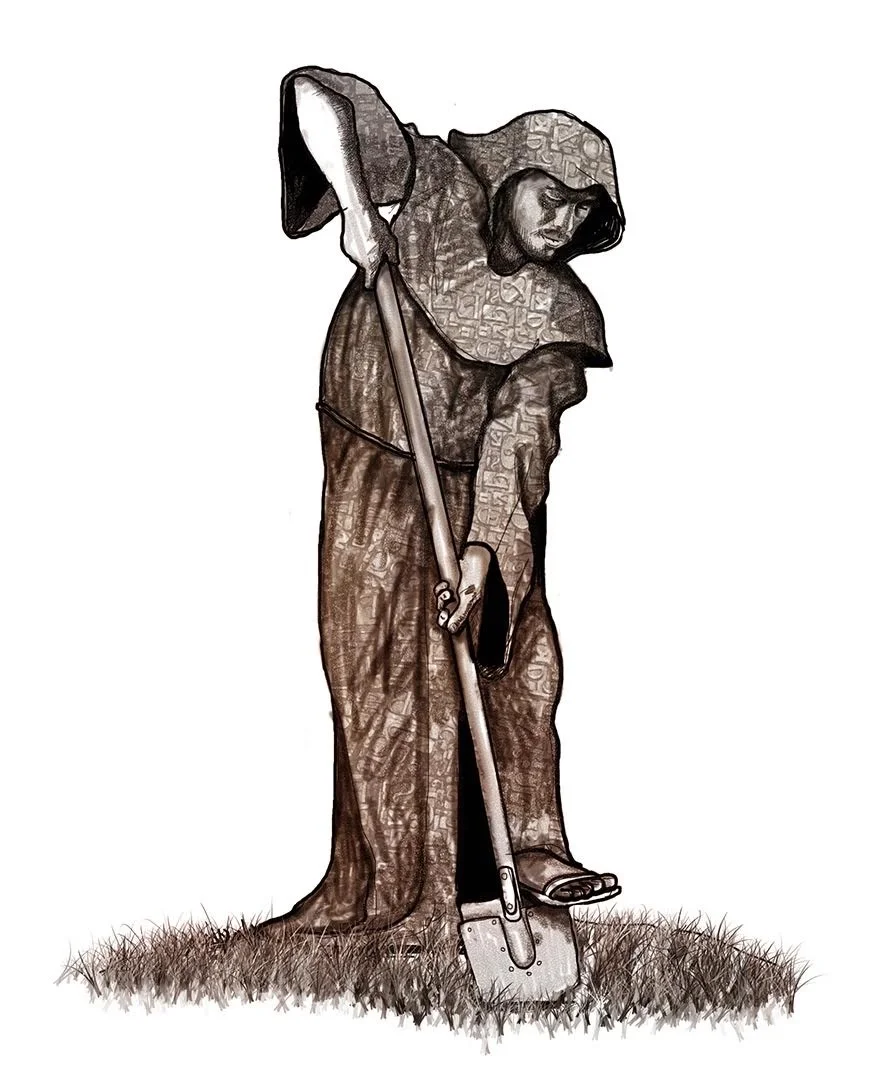 Cerfluniau a Marciwr Llanw