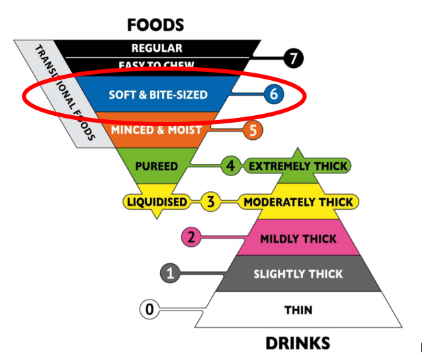 Guide to IDDSI Soft and Bite-Sized (Level 6) — Roche Dietitians