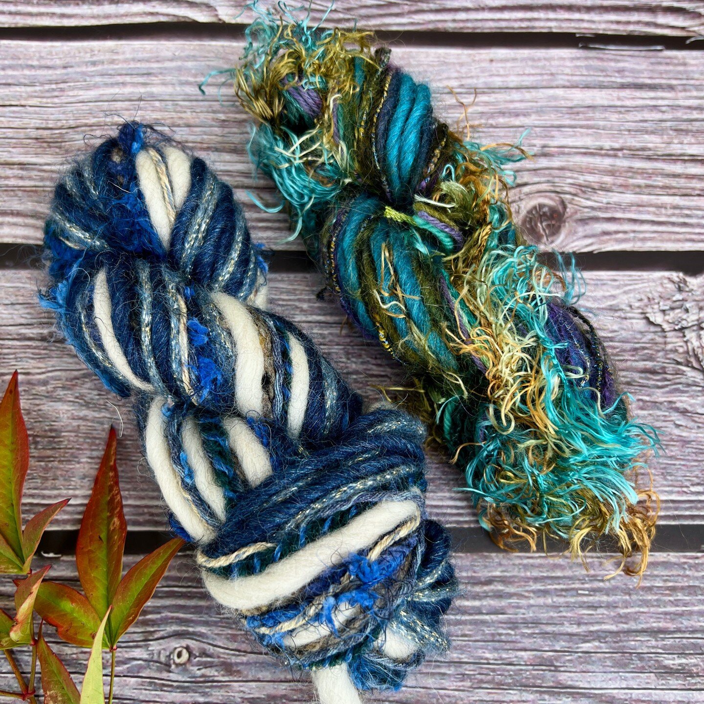 Sustainable #artyarn twists in Seaside and Atlantis. Lots of beautiful, cool colors and textures in these bundles. Find these and other colorways in my @etsy store (see link in bio) #sustainablefiberlove

Each 32 yard skein features a variety of 8 vi