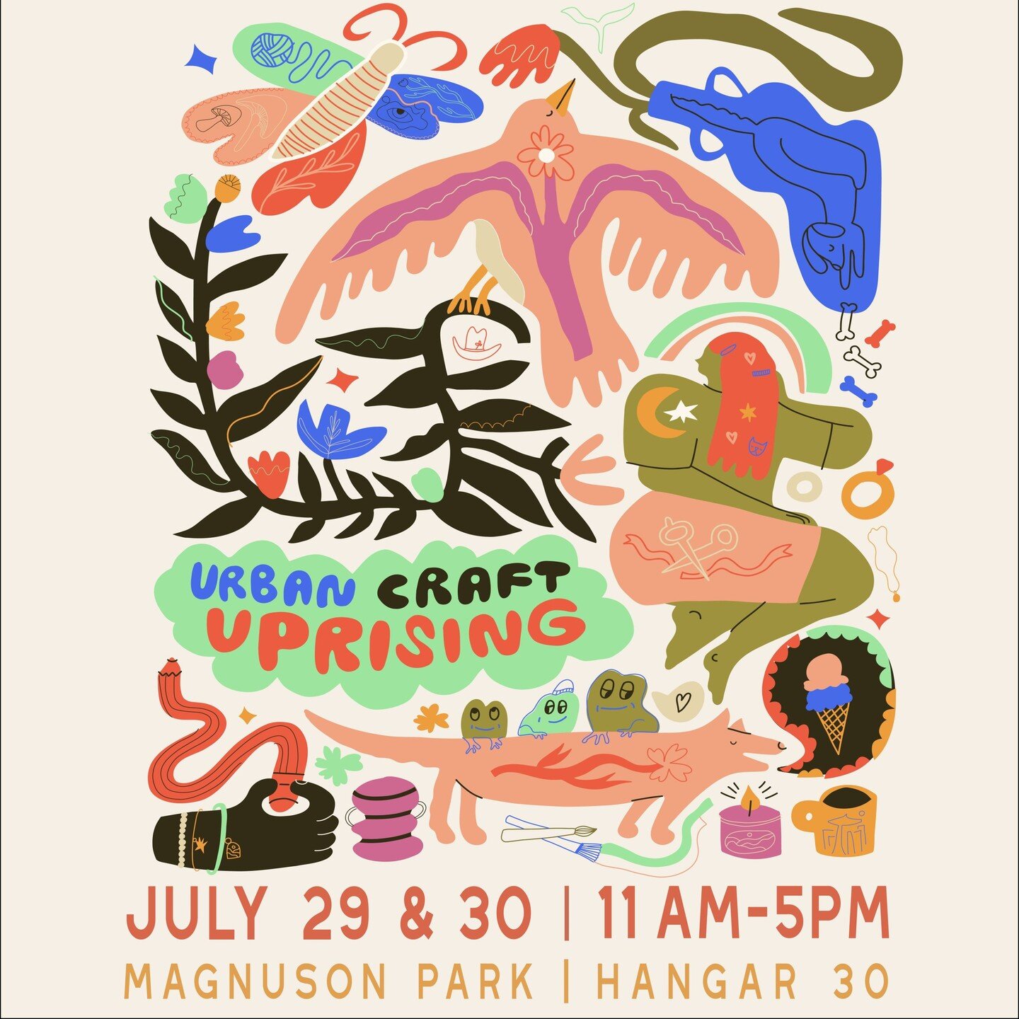 I'm so excited! Fossick will be at the @urbancraftuprising craft fair this weekend. We'll be at Magnuson Park in Hangar 30 on Saturday and Sunday from 11am - 5pm with 140 other fantastic PNW artists. 

Please come along and say hello, as well as supp