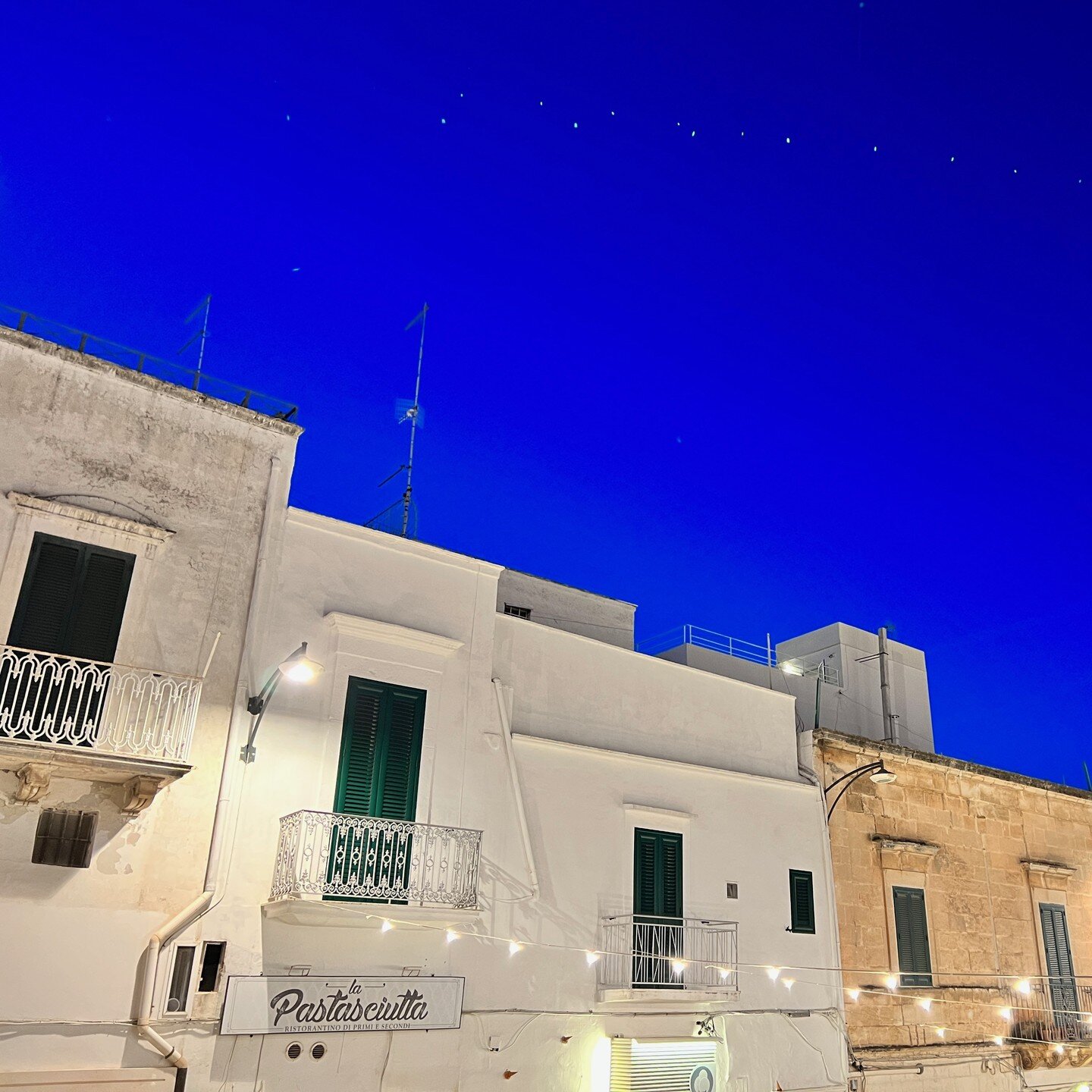 Gorgeous royal blue night sky (no filter) in Ostuni, Italy. We can't wait to return to the Puglia region, it was absolutely magical there!

I want to keep all of my recent indigo dyed fabric and make a small quilt to remind me of this vibrant color a