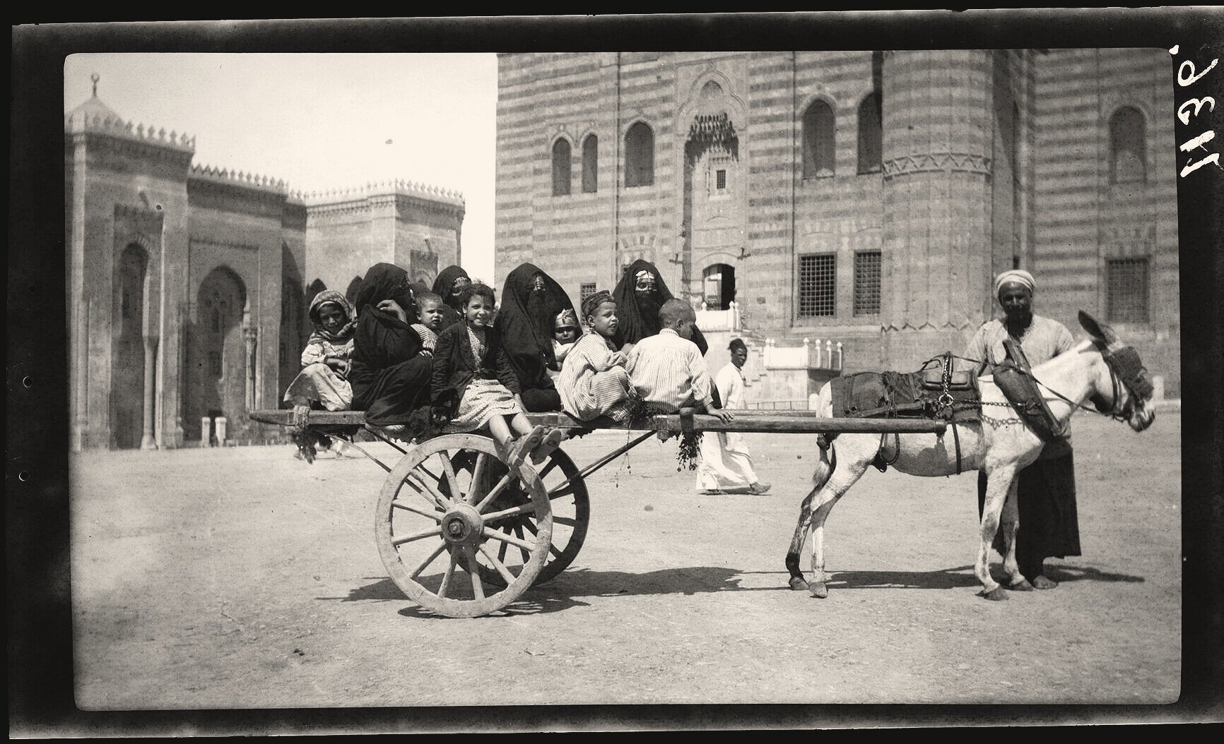 Children on a work cart