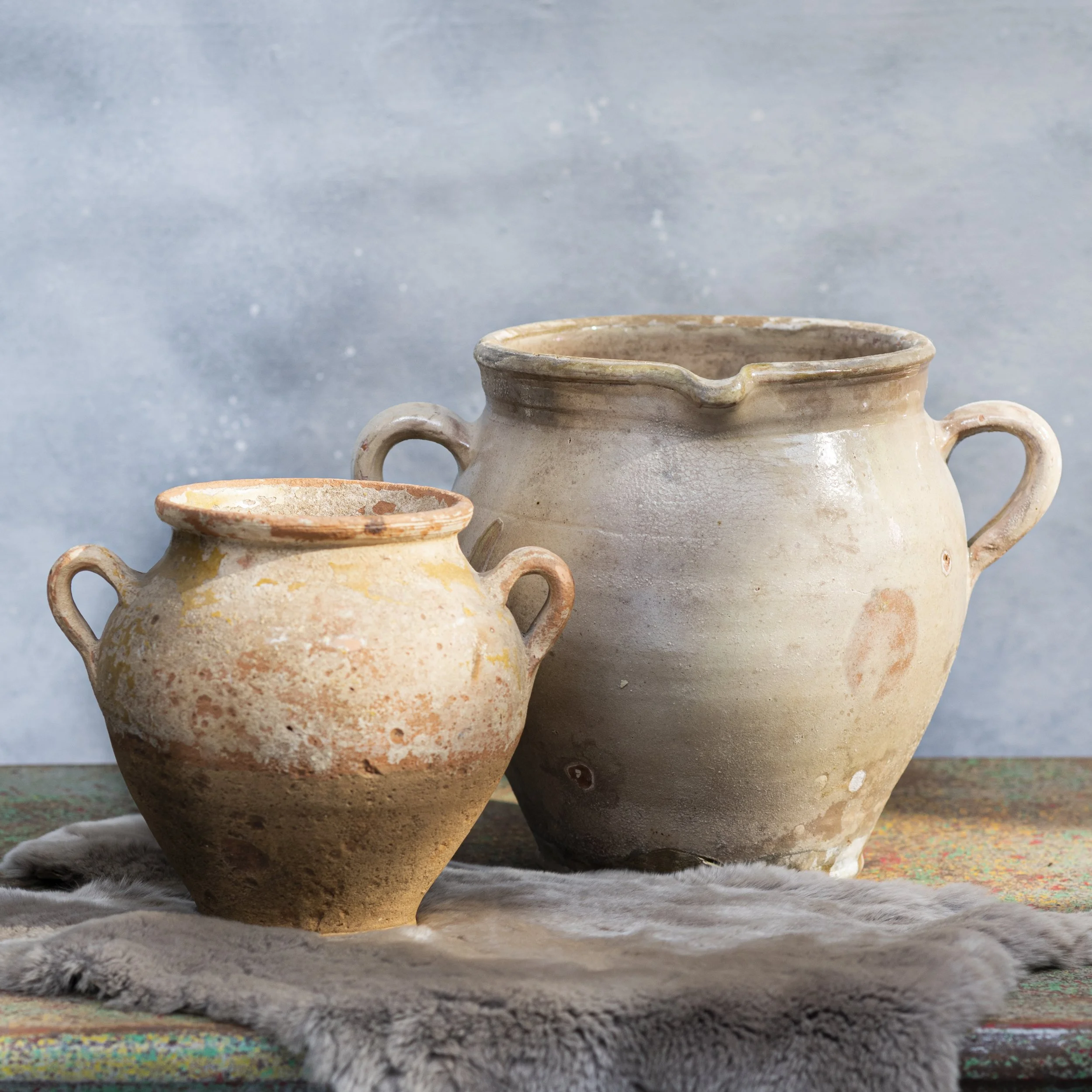 FRENCH ANTIQUE CONFIT JARS — & BETH