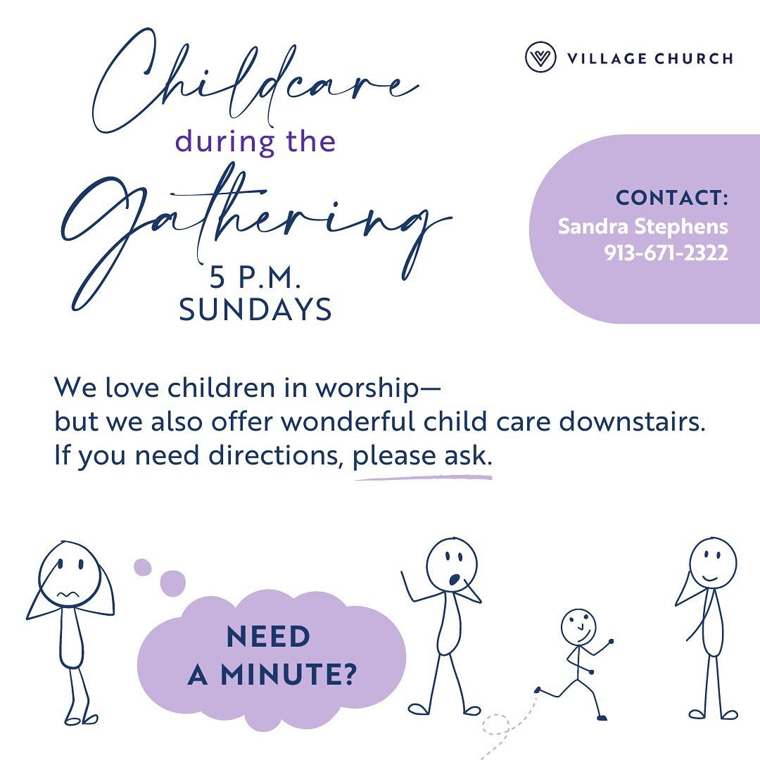 Take advantage of our wonderful child care available during the Gathering on Sunday evenings. #allgatherhere