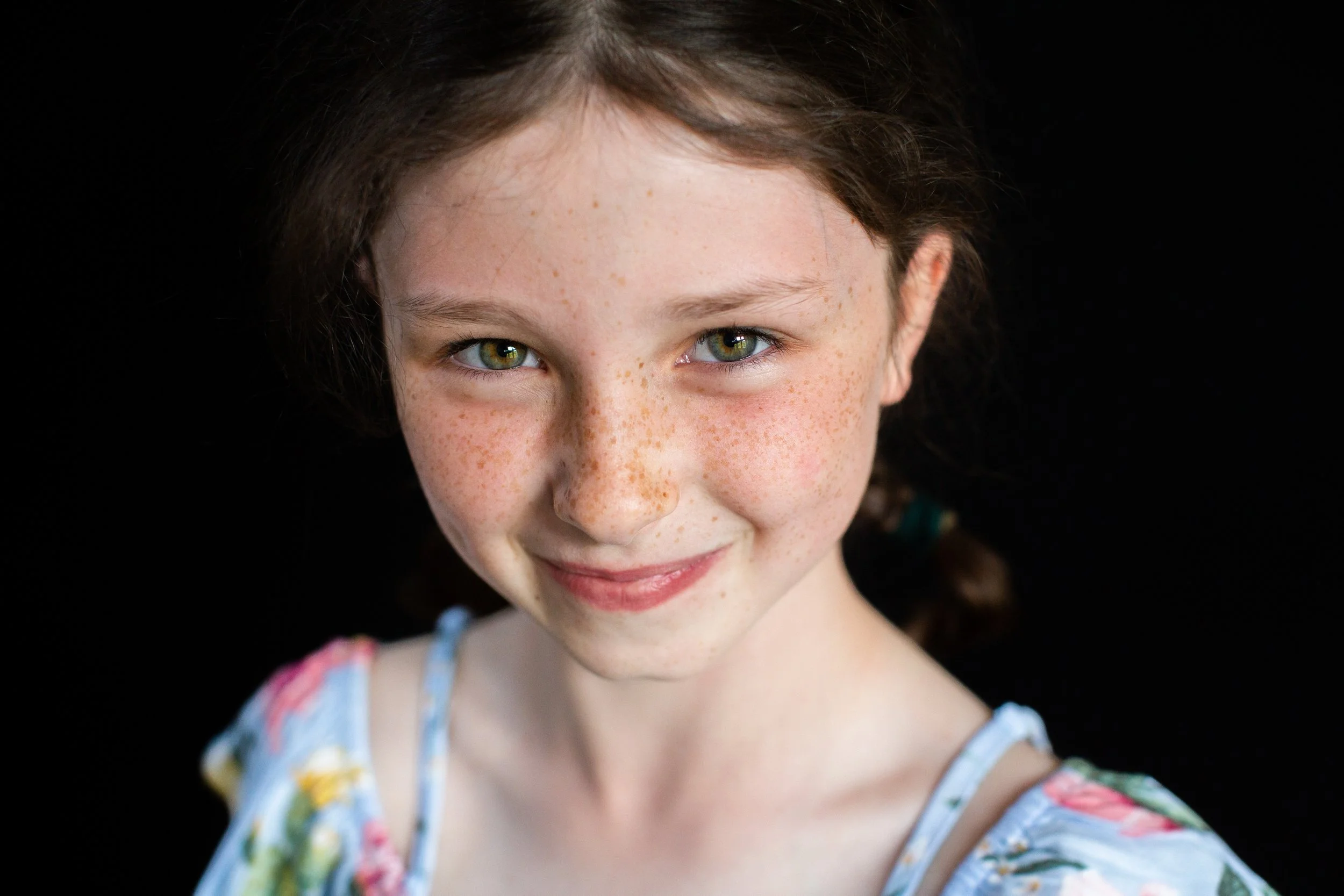 Summer Studio Portrait of Girl