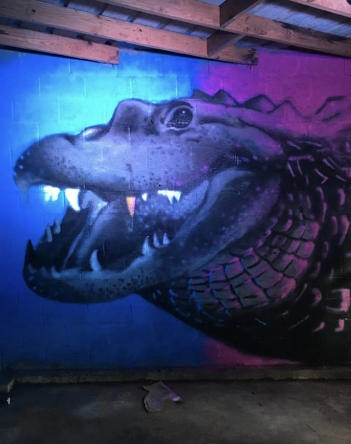 Mural by @scottliamwalker at The Elephant Collective, 3610 Toulouse