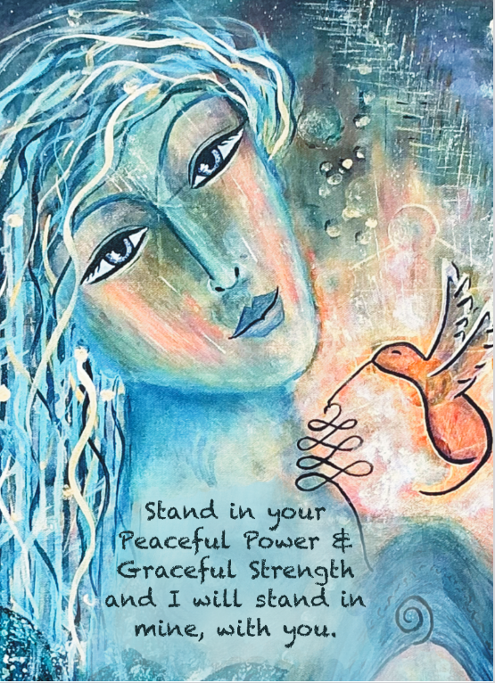 Stand in your power, and I'll stand in mine. 💫 A reminder to embody strength with grace.