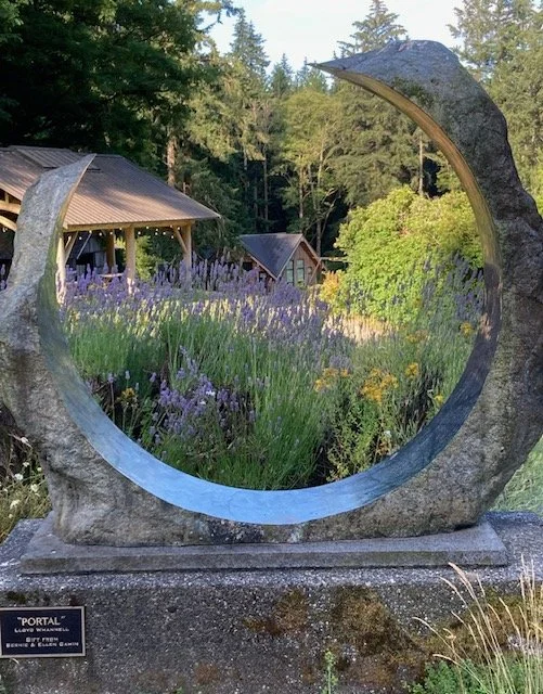 a portal in the forest at an art retreat for creativity, friendship and personal growht