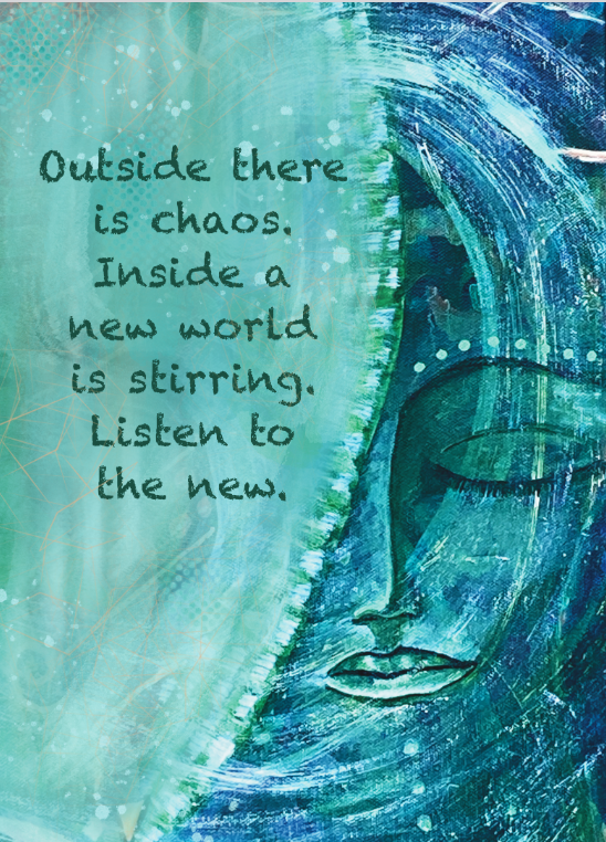 Amidst the chaos, new worlds stir within. 🌿 Tune in, listen to the new, and embrace fresh beginnings.
