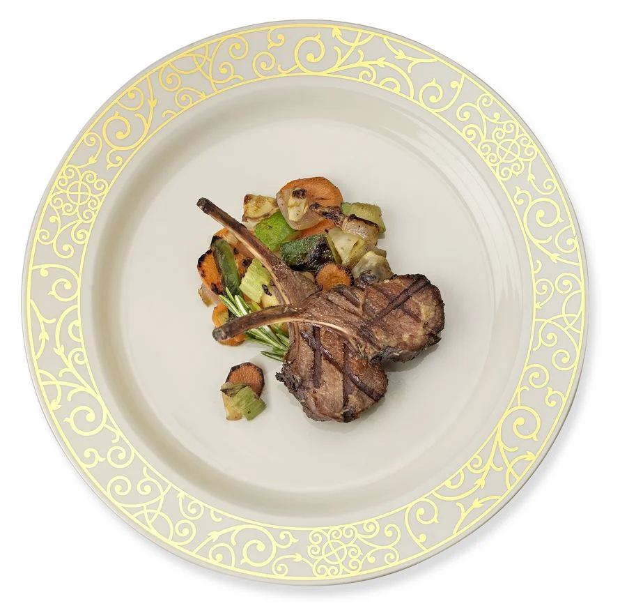 Venetian(Ivory/Gold) Silver Spoons & More® is proud to introduce a new disposable fashion line of heavyweight plastic table & partyware. Available in Classic and Contemporary styles, It may look like the real thing, but it’s durable, affordable plastic that you can simply dispose or wash and reuse. Either way, it’s a great way to serve with a little more fashion and style.