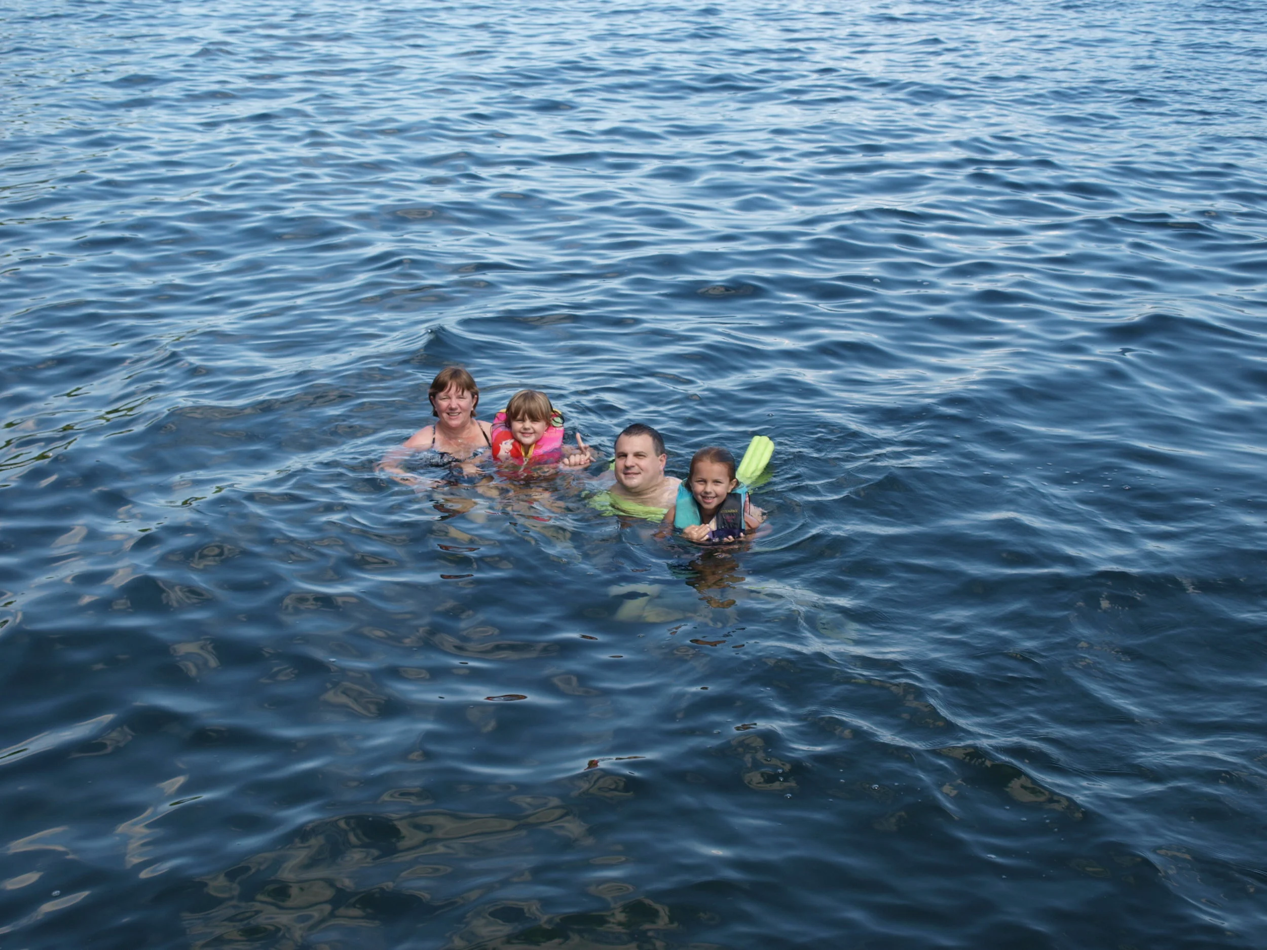 Swimmin in Lake George
