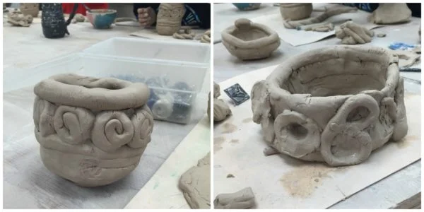 Madison Mud Coil Pot Collage