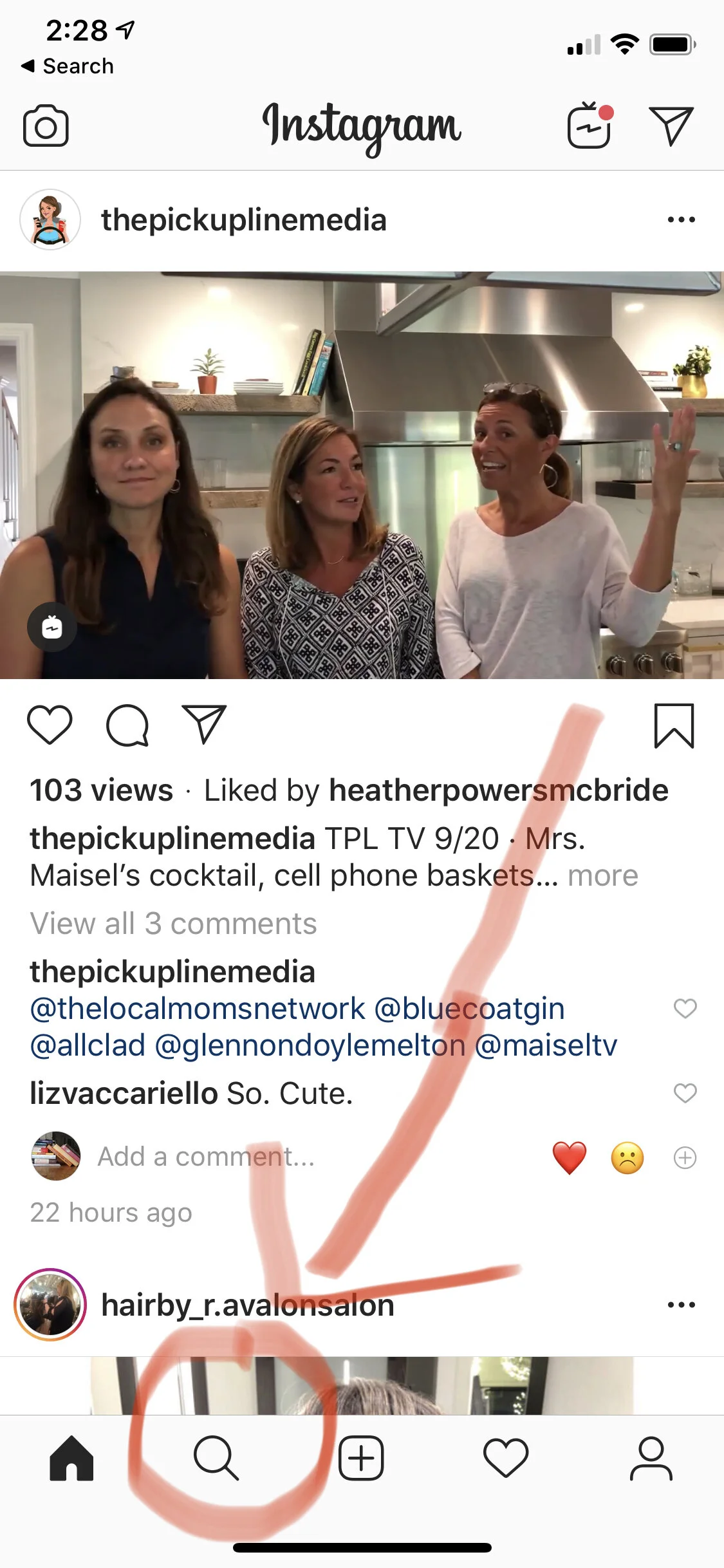 Apparently, if you click the magnifying glass, that’s where you find the memes. Also I love The Pickup Line! They are also trying to figure out what kids are ever talking about!