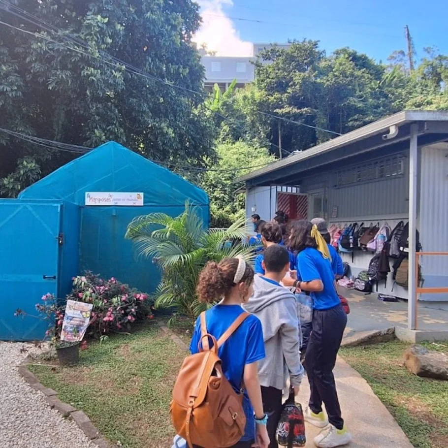 Meeting between students from two school communities