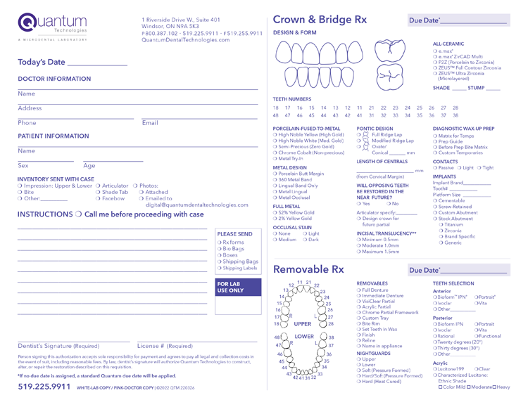 Resources quantum dental technologies