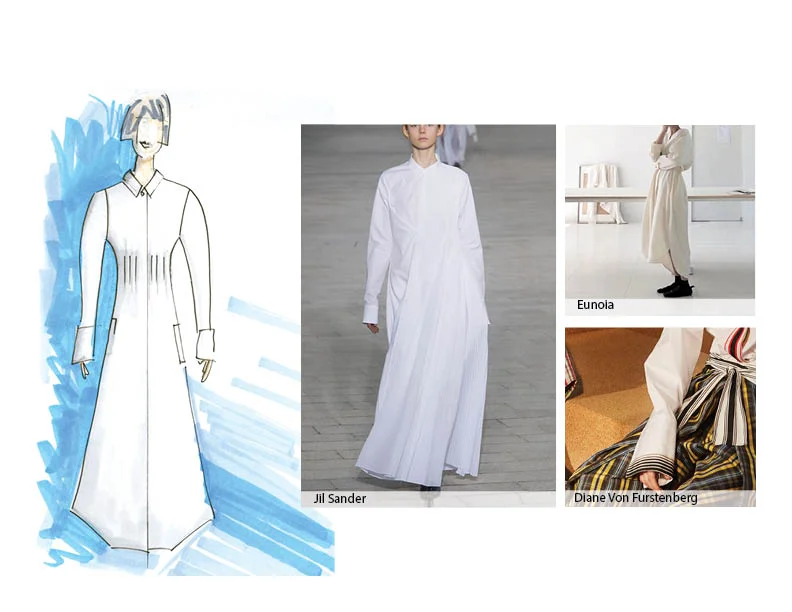  Original hand sketch (left), Inspiration sources (right) 