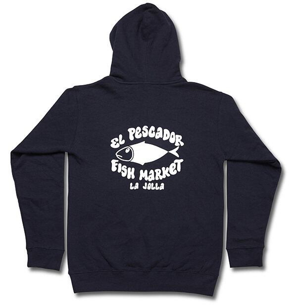 Hooded Pullover - Navy