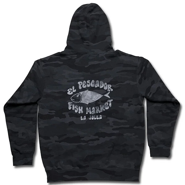 Hooded Pullover - Grey Camo