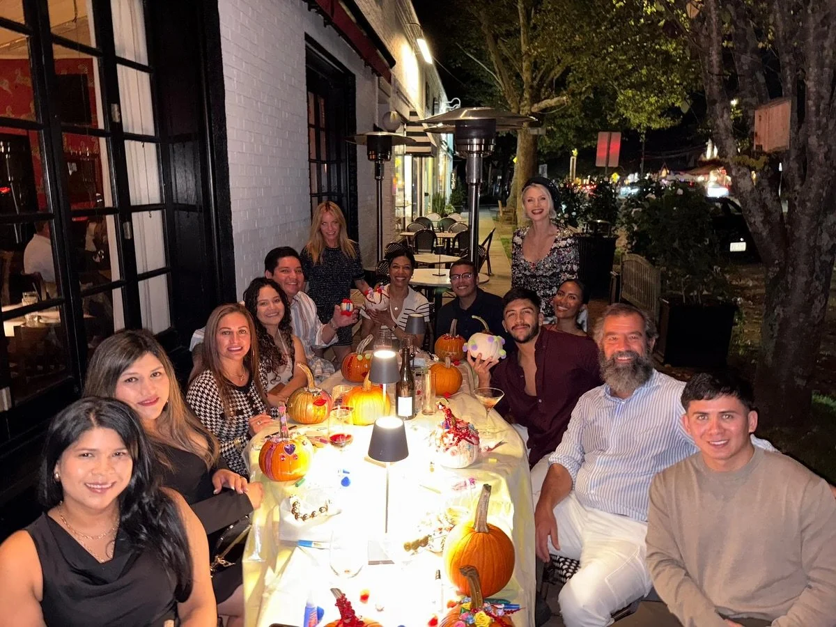 @Fall f&ecirc;te success! Our amazing @aroomatthebeach team decorated pumpkins, devoured dinner, and belted out karaoke at @almondbridgehampton. Couldn&rsquo;t have had more fun&mdash;who knew we have so many karaoke stars? This is what it&rsquo;s al