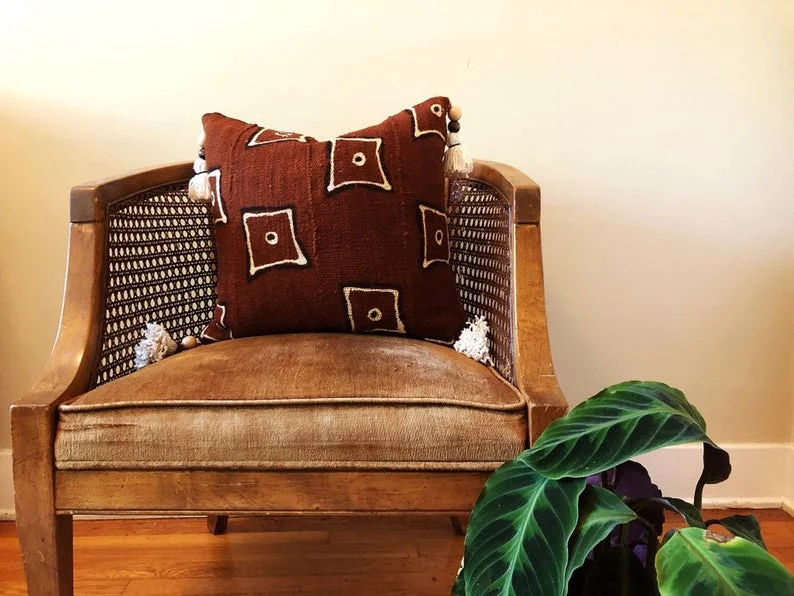 Handmade Beaded Tassel Pillow