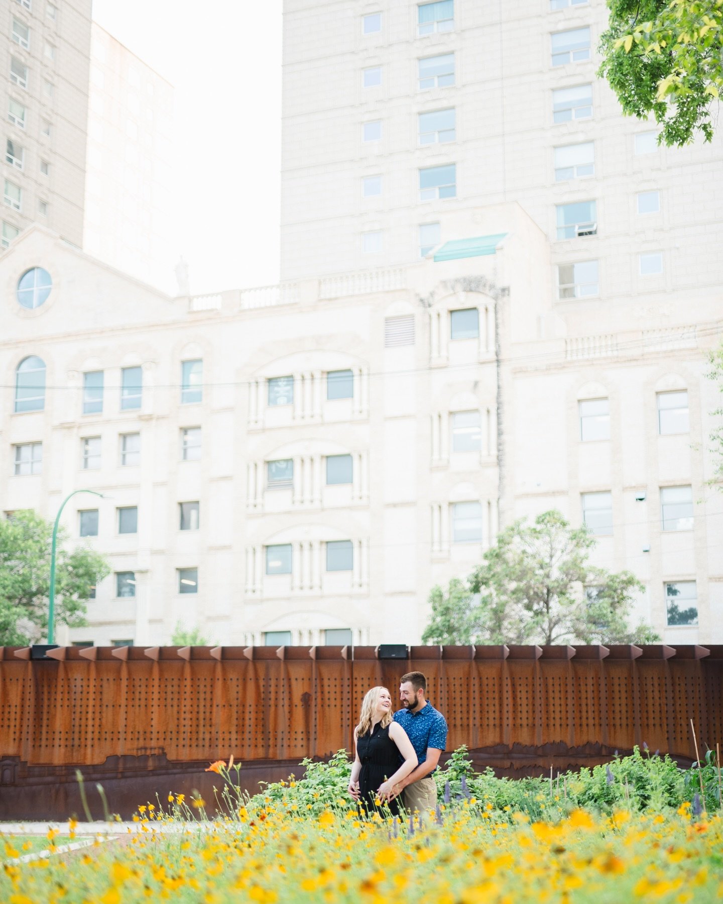 Hanging around Upper Fort Garry with this sweet couple. 🥰