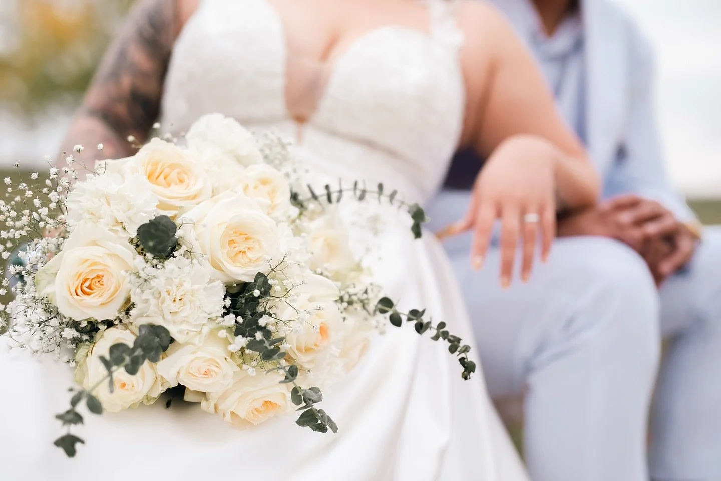 No matter the weather on your wedding day, trust that we will make beautiful captivating photos even without the light. On this overcast, &ldquo;it&rsquo;s going to rain any second&rdquo; day the it&rsquo;s THEIR light, love and tenderness that makes
