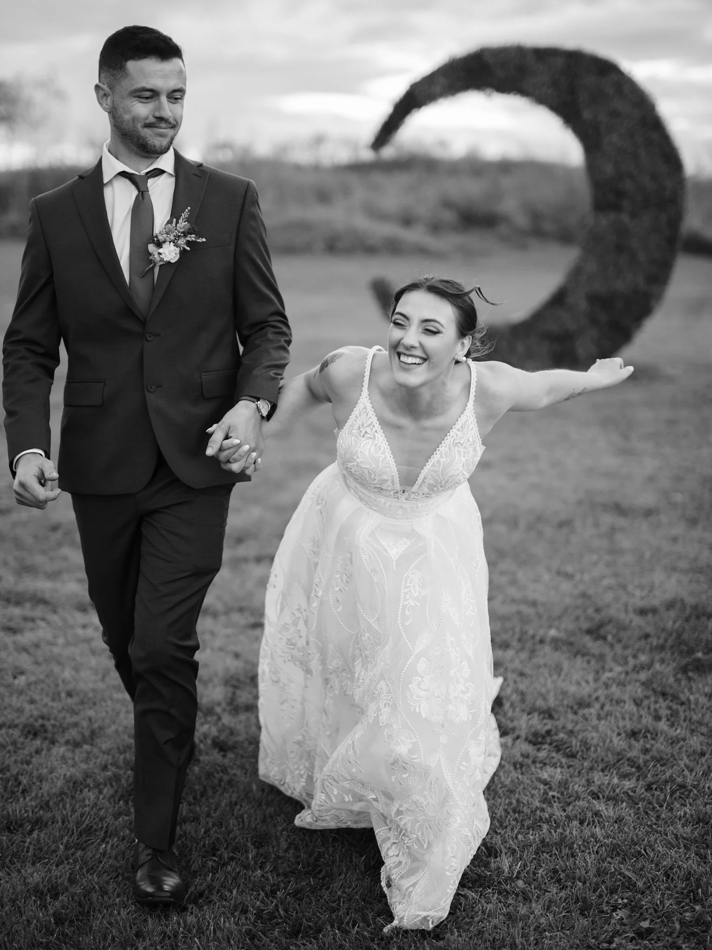 You&rsquo;re married, you&rsquo;ve just had some incredible food, your closest friends and family are enjoying themselves &hellip; let&rsquo;s run off to have some fun in between dinner and dessert 🤭 

Venue: @laluneweddingsandevents 
Dress: @chanta