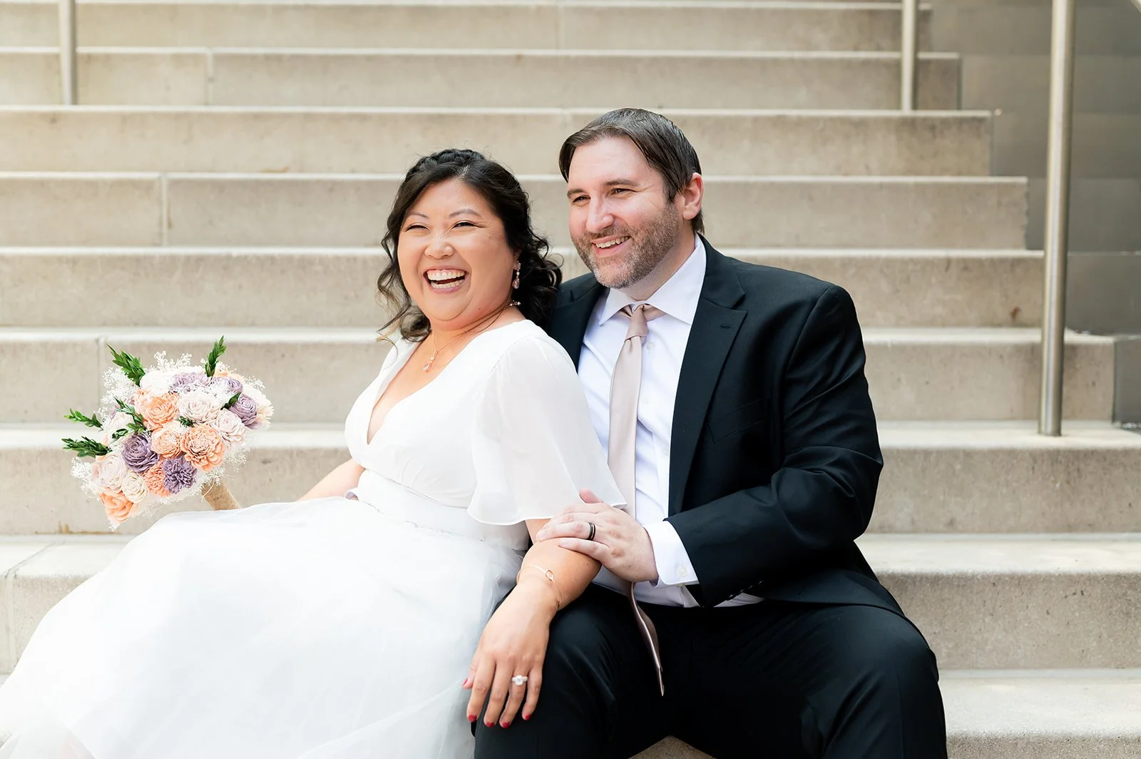 Josh + Ayumi | Chicago City Hall Elopement