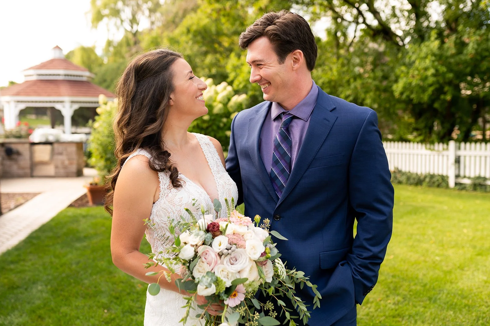 Arlington Heights Intimate Wedding Photographer | At-Home Wedding