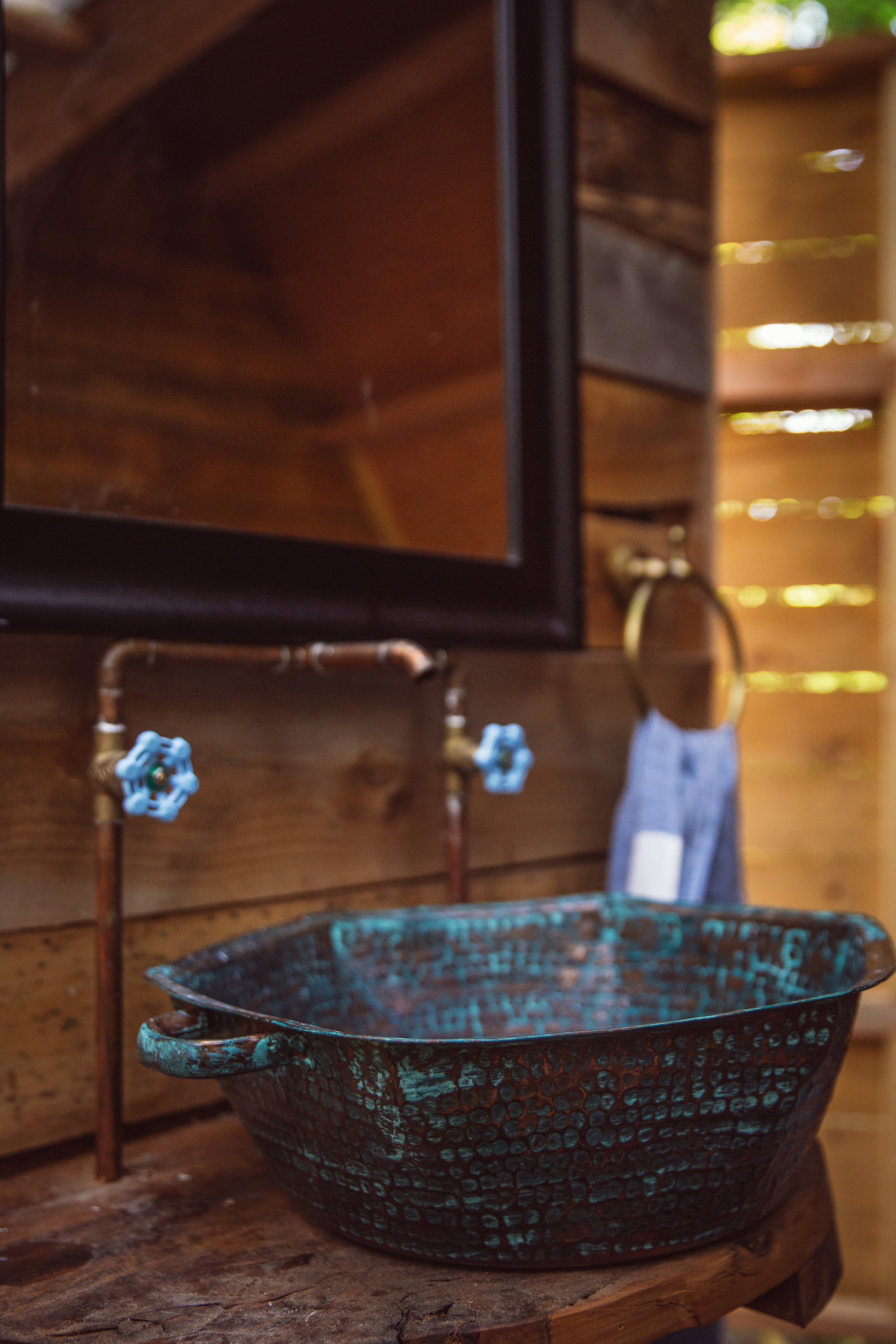hand made copper sink