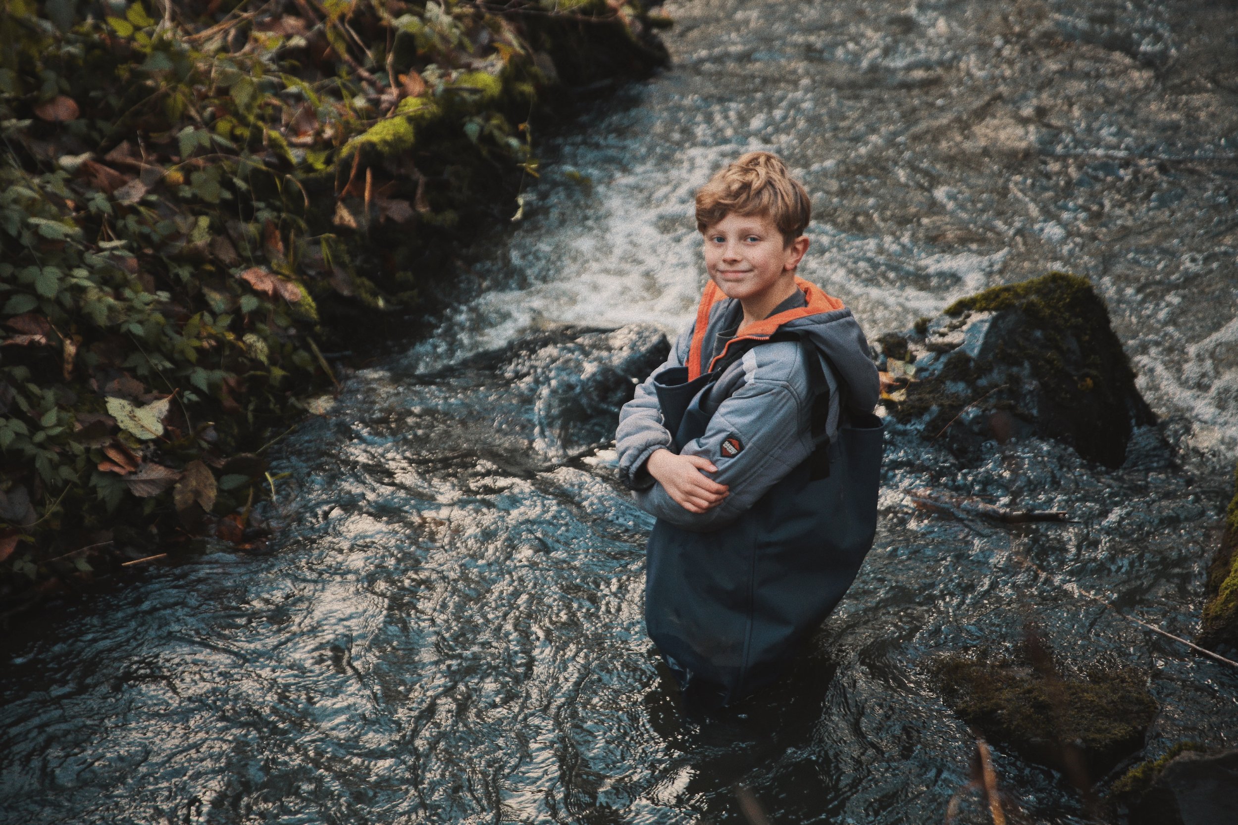 Bryson in the creek