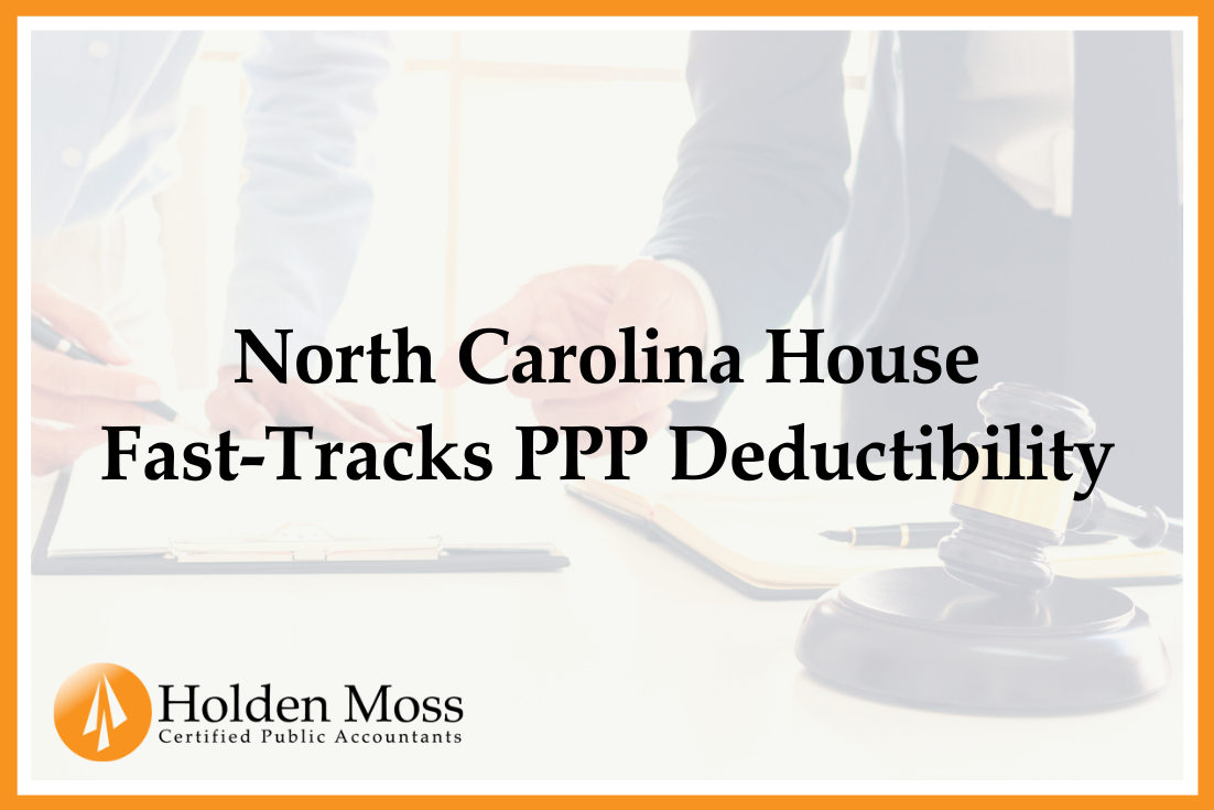 North Carolina House Fast-Tracks PPP Deductibility