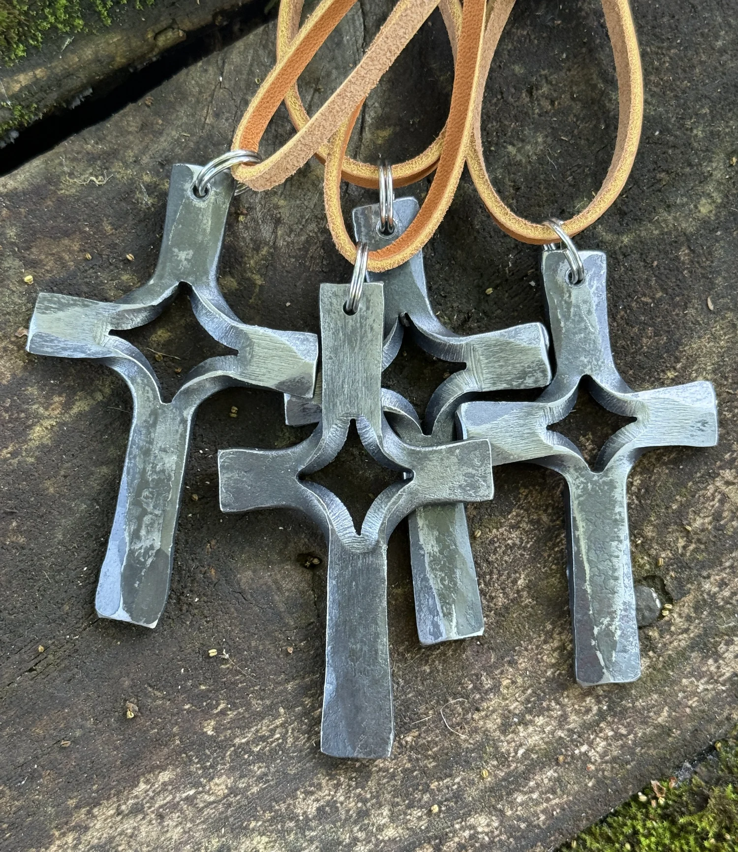 hand forged keychain cross — Melton Forge Works - DerekMelton.com
