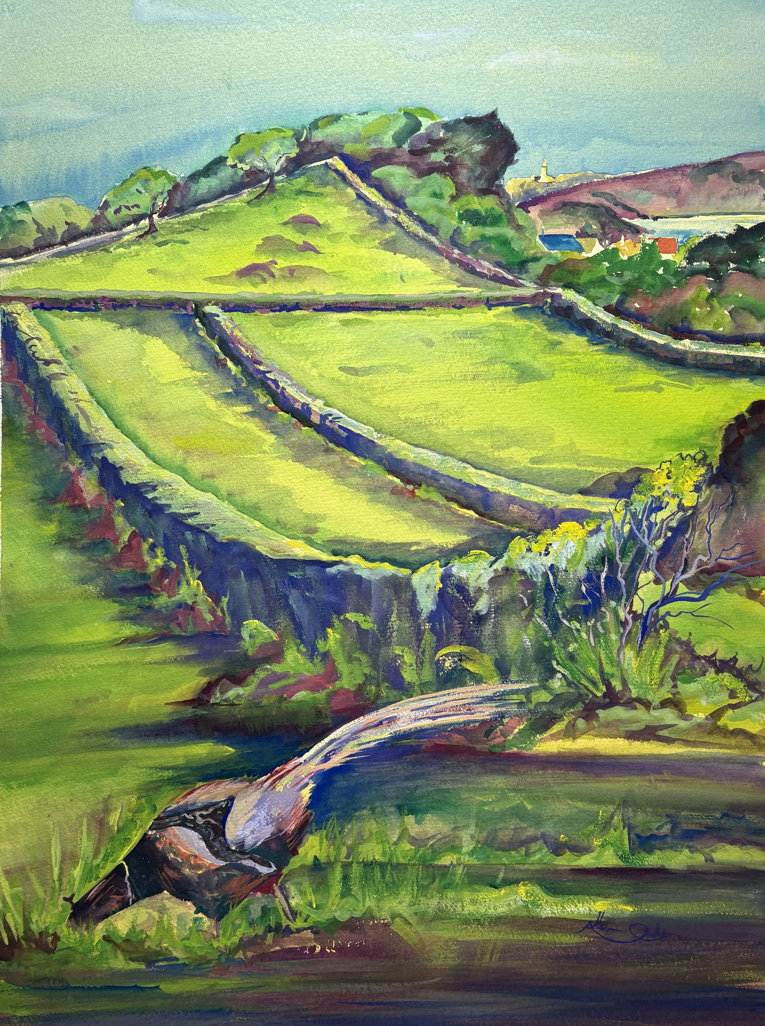 Easter on Tresco. 25" x 19". Sold.