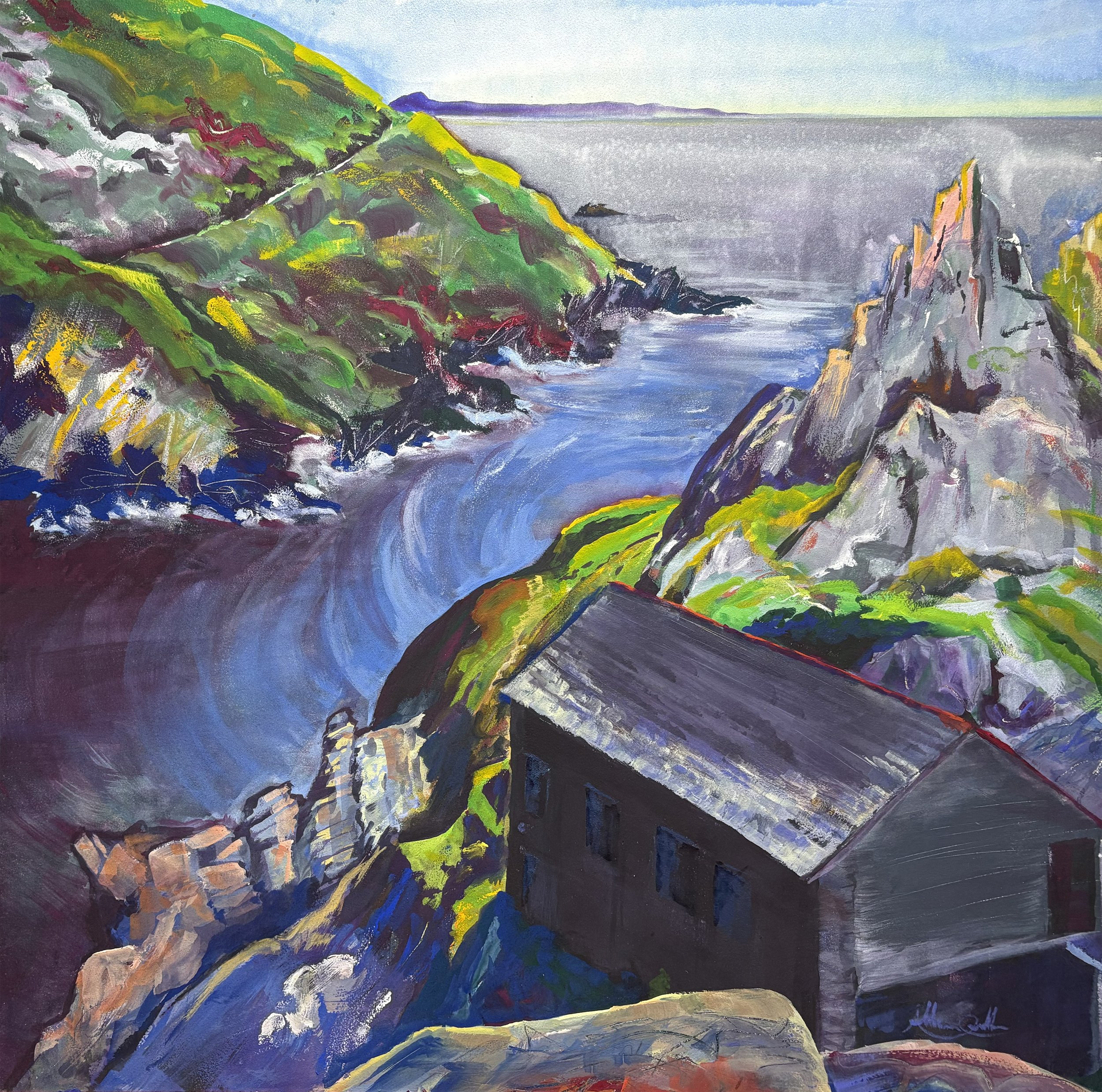 Net Loft, Polperro. 18" x 18" $450