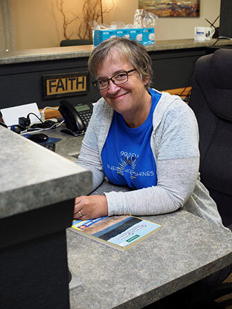 Bev’s sister Judy is one several faithful volunteers who serve every Fall Share!