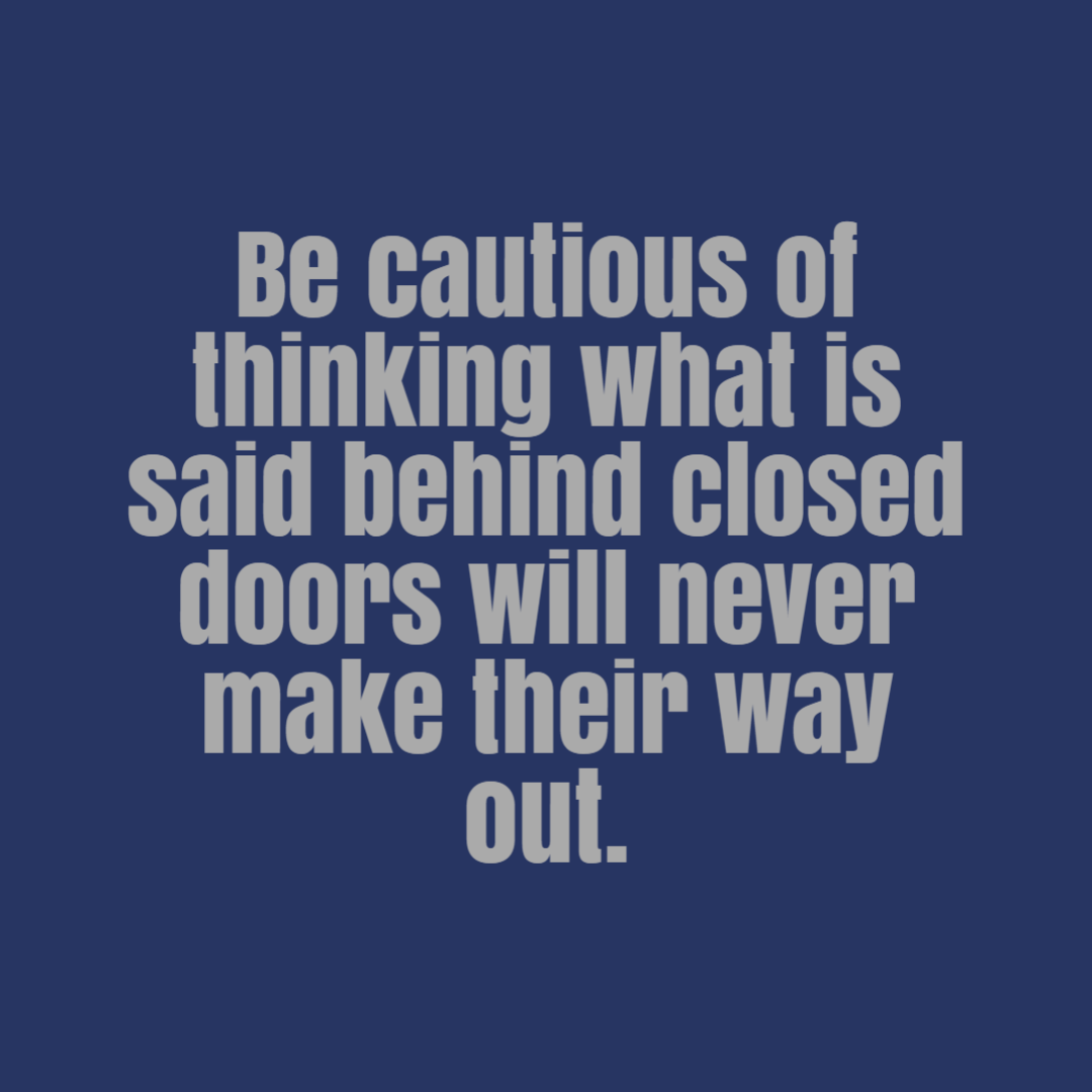 Breaktime Bible Study: Behind Closed Doors