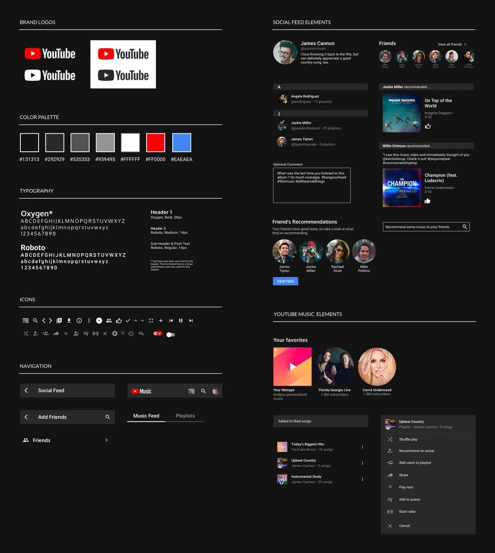Youtube Music Brittney Cruz Design