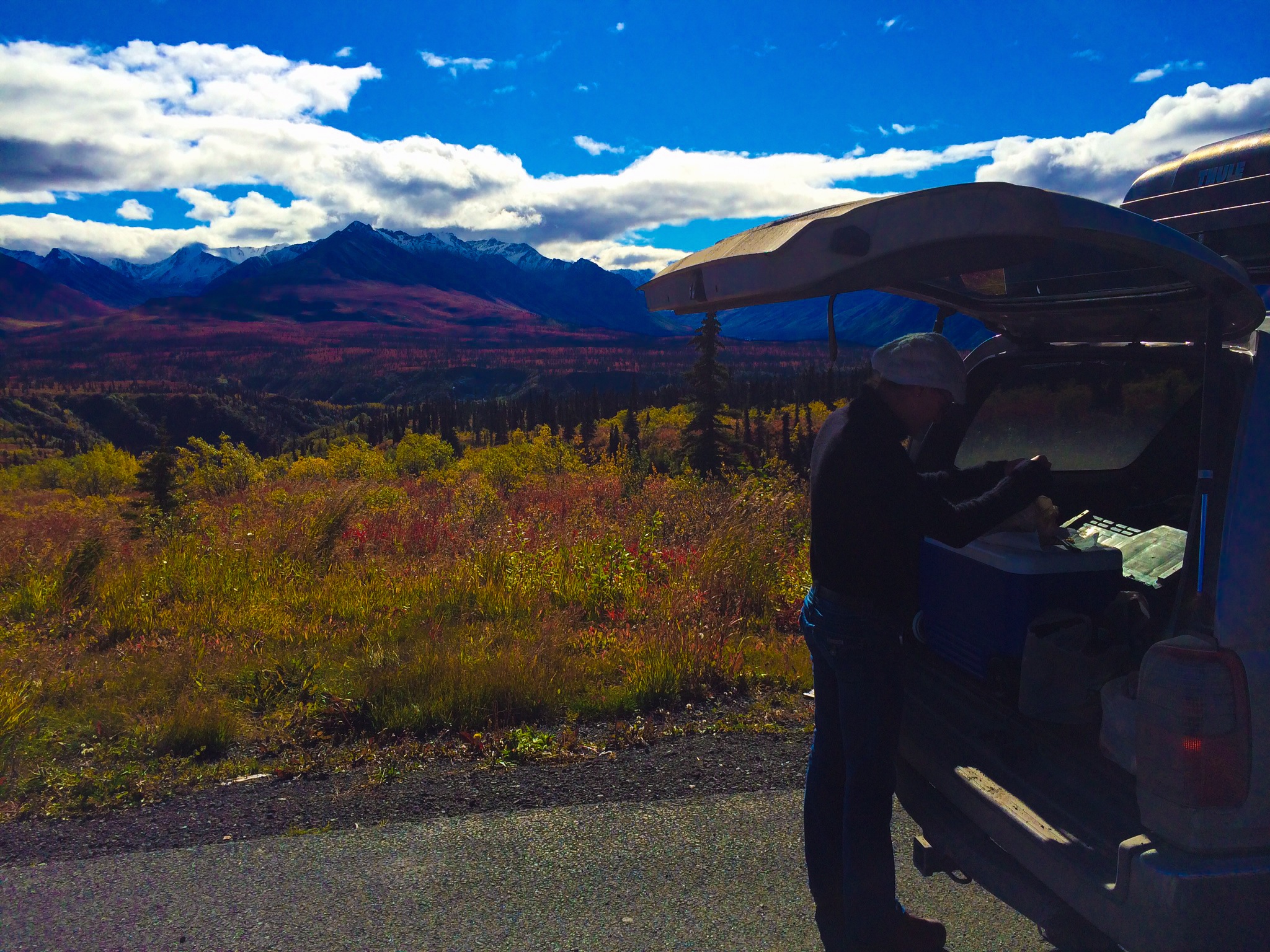 lunch on the roadside