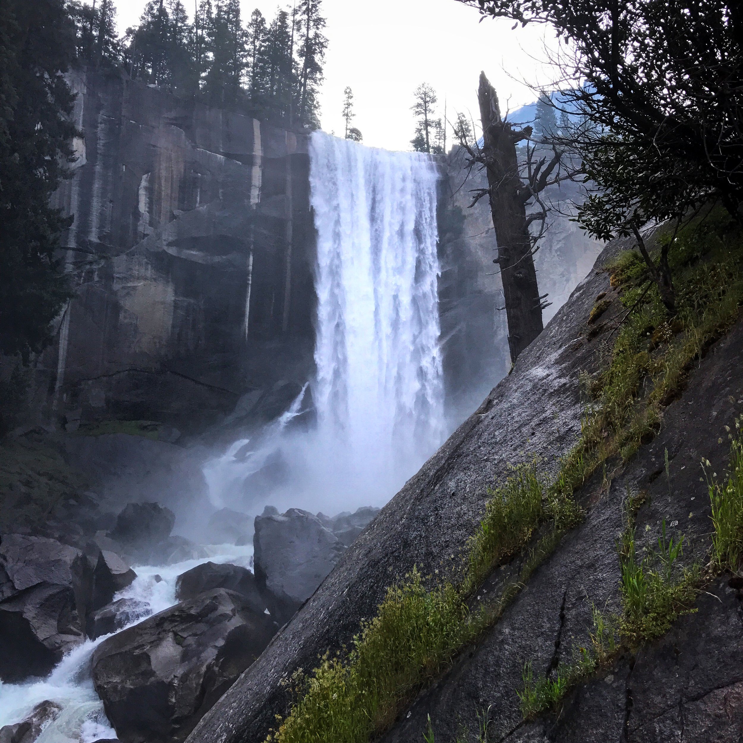 vernal falls off the mist trail