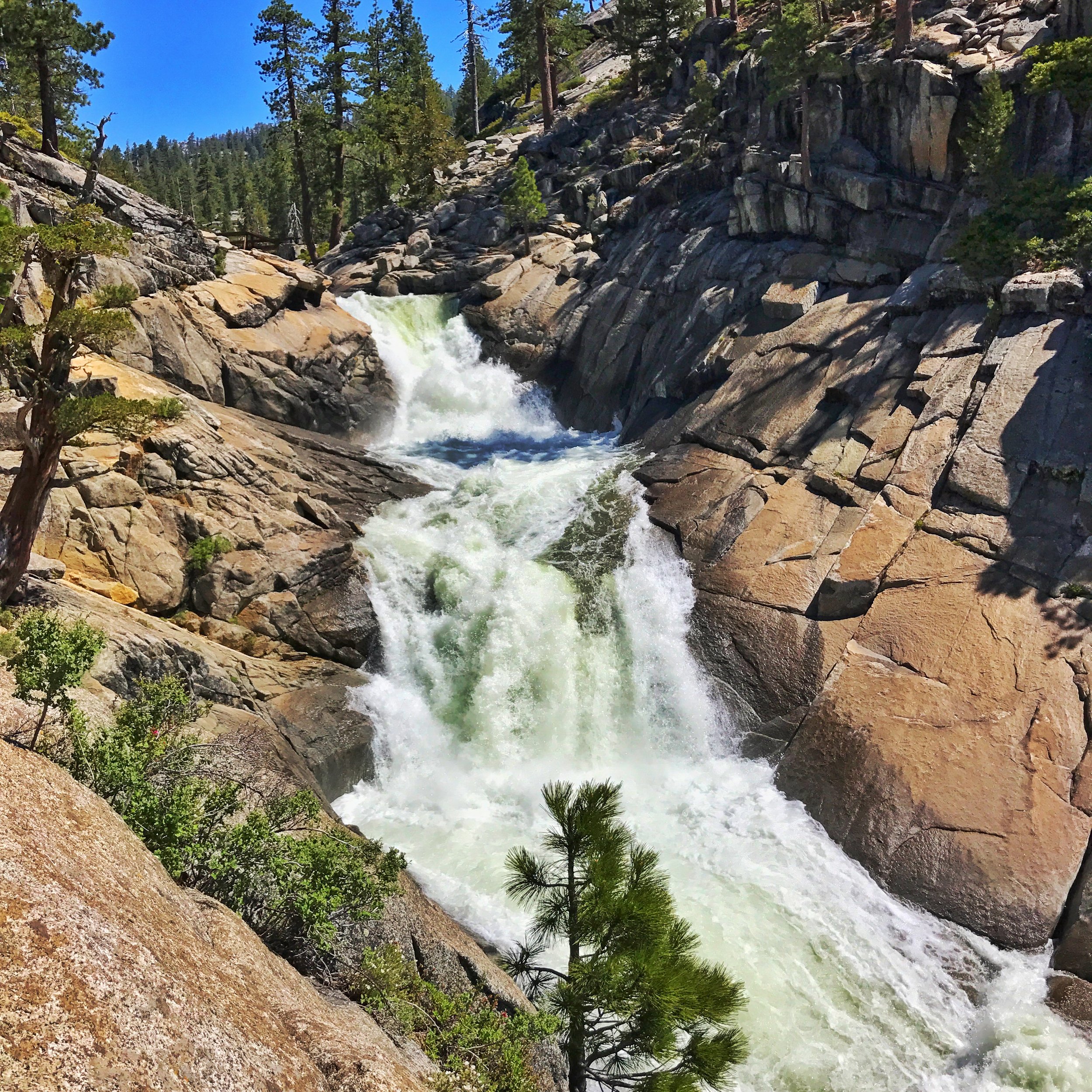 the falls in full flow