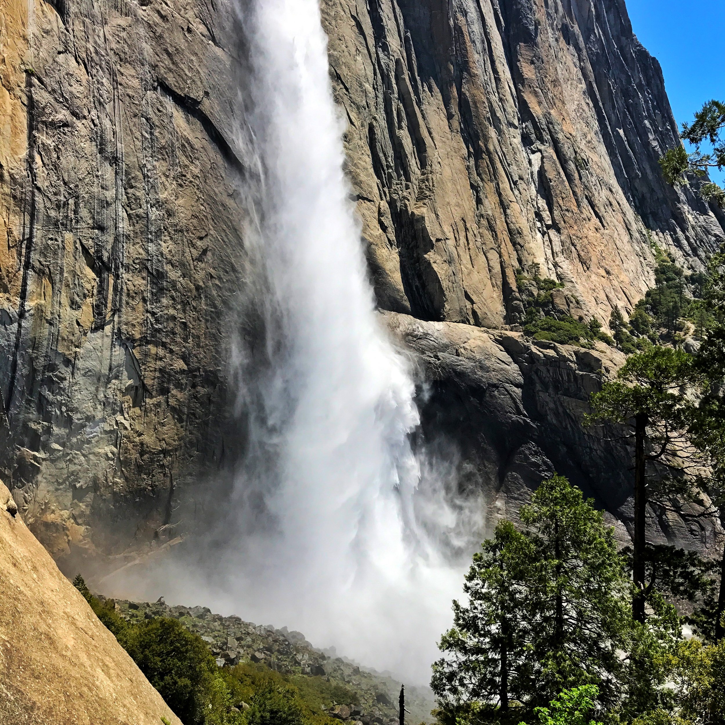 base of the upper falls