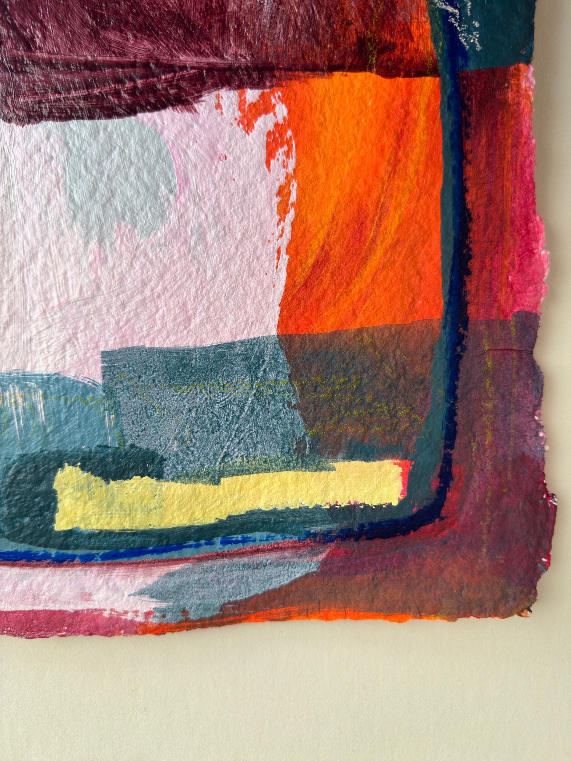 colorful mixed media art