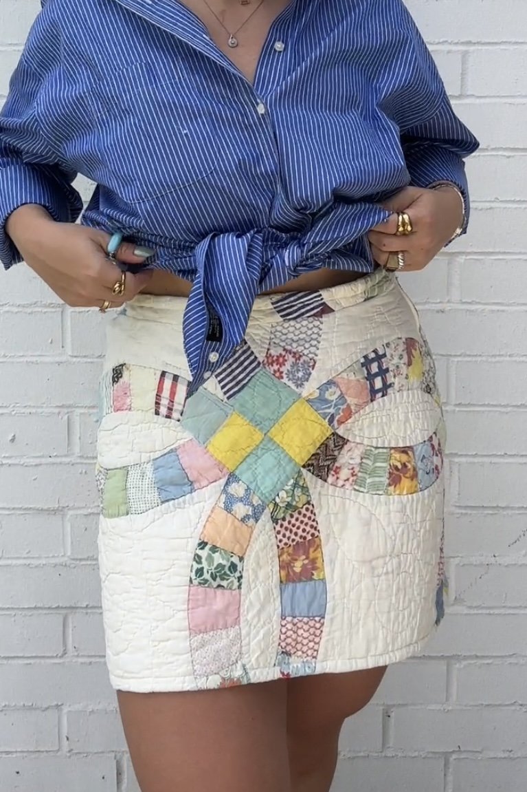 Flowy mini skirt quilt online
