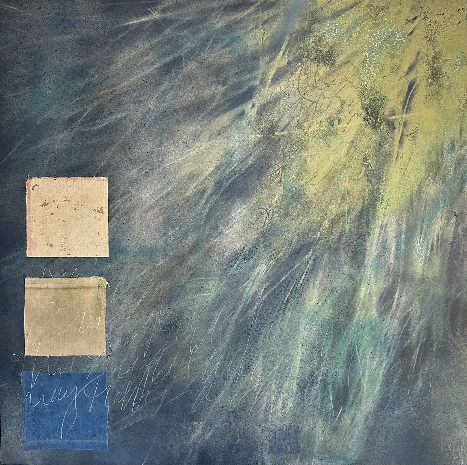  24” x 24” mixed media on panel, $1250 