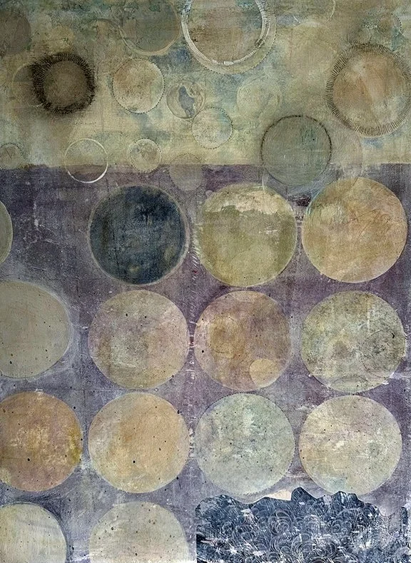  16” x 22” mixed media on panel, $700 