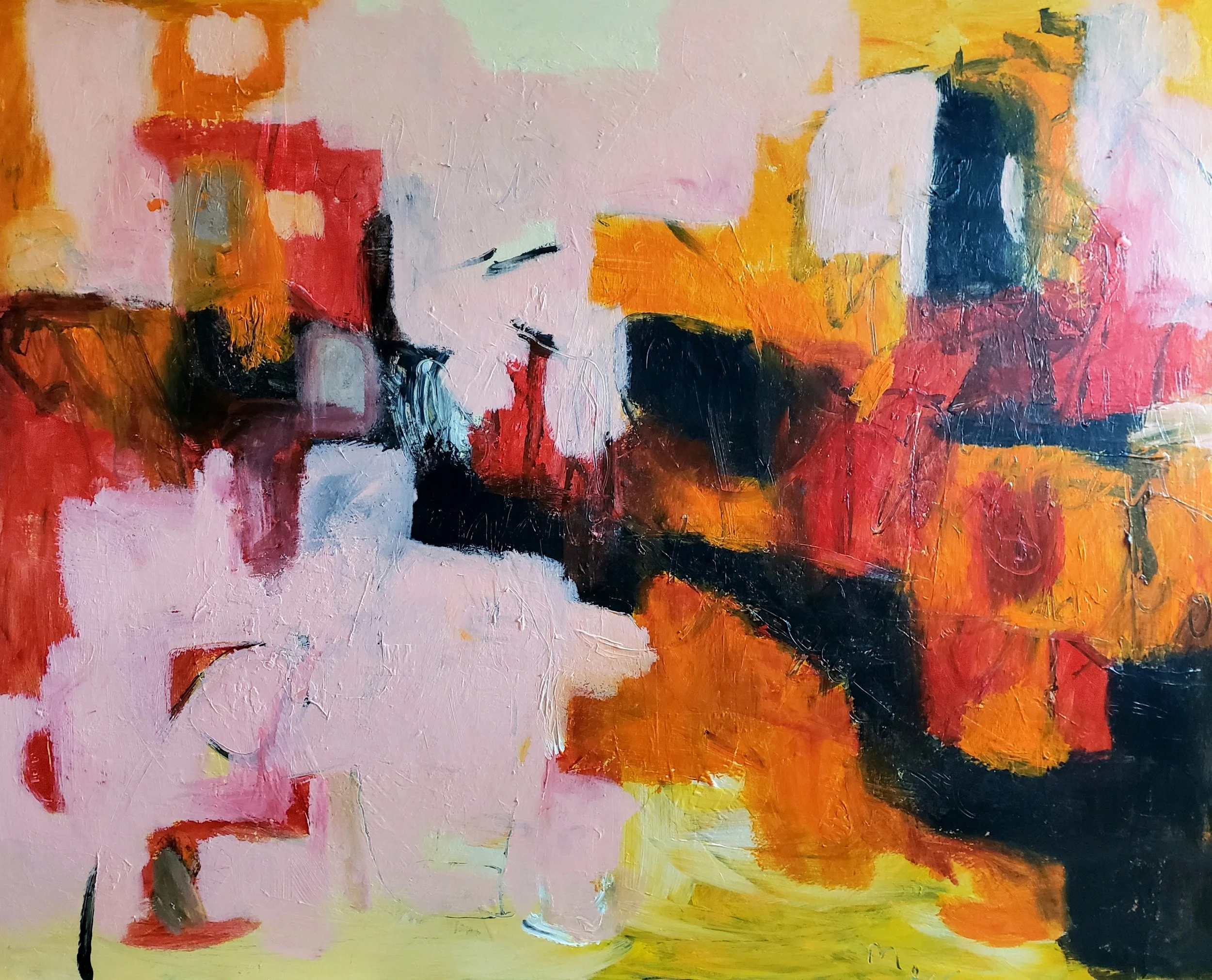 i know you don’t know but can you feel it 2019 60 x 48 in. acrylic on canvas