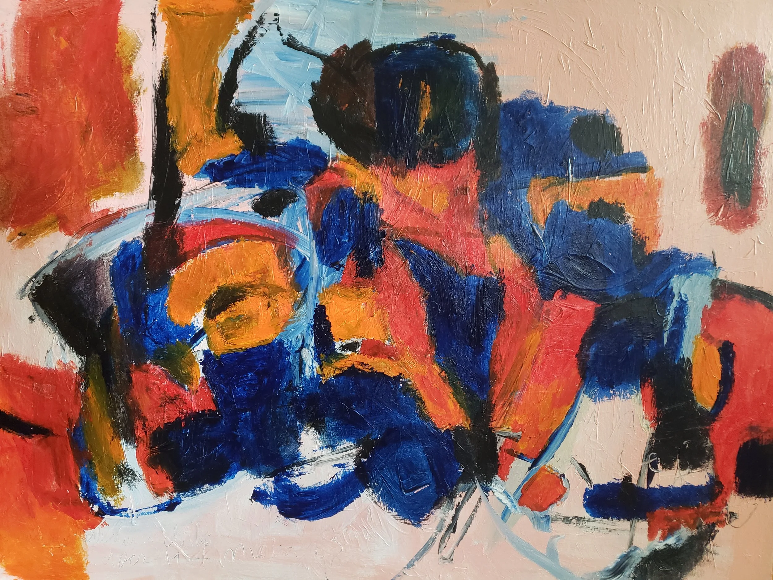 she said my work was a cliché, what does that mean? 2019 48 x 36 in. acrylic on canvas