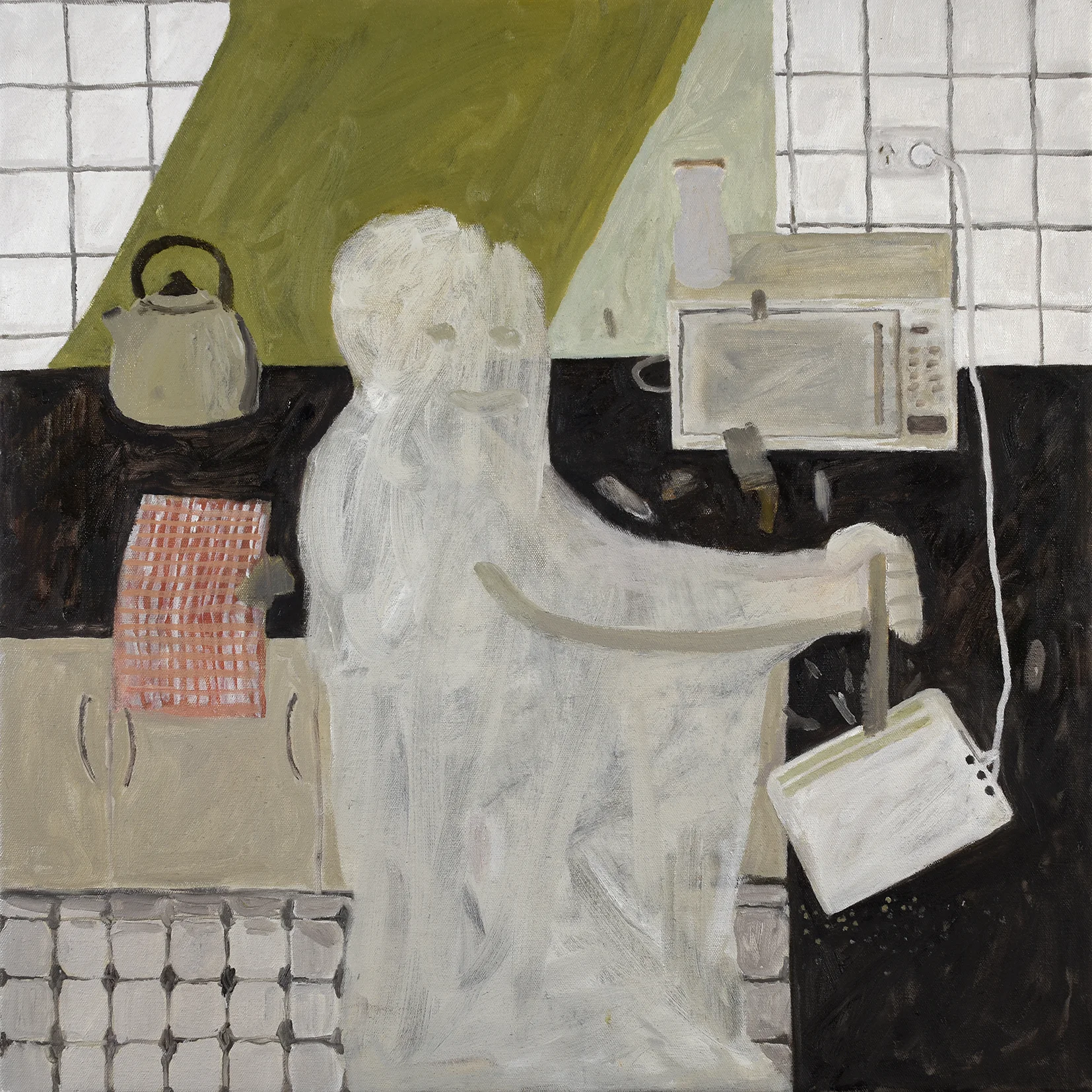  Cameron McRae,  Toast , &nbsp;Oil on Canvas, 55 x 55 cm, 2015 
